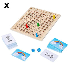 Montessori Multiplication Wooden Board Game Kids Learning Educational Toys 99 Multiplication Table Math Addition Teaching Aids