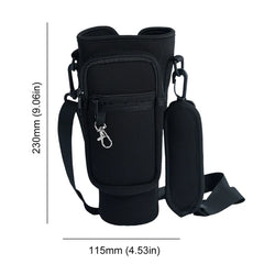 40Oz Neoprene Water Bottle Carrier Bag for Stanley Quencher Cup Sleeve Adjustable Shoulder Strap Non-Slip Insulated Mug Cover