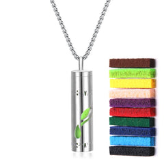 Aromatherapy Necklace Diffuser Pendant 316L Stainless Steel Locket Aroma Perfume Oils Essential Oil Diffuser Pendant Necklace