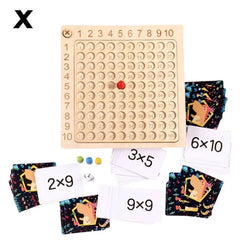 Montessori Multiplication Wooden Board Game Kids Learning Educational Toys 99 Multiplication Table Math Addition Teaching Aids