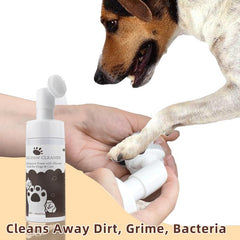 Pet Paw Cleaner and Moisturizing Balm for Dogs and Cats (5 Oz) - No-Rinse Foot Care Solution for Dry, Cracked Paws and Noses