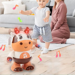 Dancing Cow Musical Toys Movable Baby Cow Toy with Music and LED Lights Baby Toys 6 to 12 Months Children Educational Toys