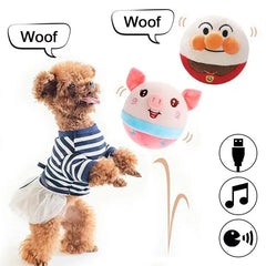 Interactive Electric Plush Cat Toy - Automatic Self-Moving Bouncing Toy for Indoor Play