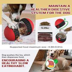 Mogorila Interactive Dog Treat Ball - Enrichment Puzzle Feeder and Food Dispensing Toy for Dogs