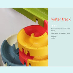 DIY Duck Slide Bath Toys , Wall Track Building Set Fun DIY Kit Birthday Gift for Family and Friends