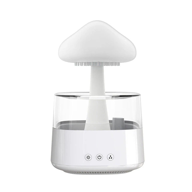 Professional title: ```Ultrasonic Mushroom Rain Air Humidifier with Aroma Diffuser and Colorful Night Lights```