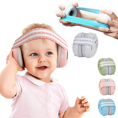 Professional Baby Ear Protection: Elastic Noise Reduction Earmuffs for Infants and Toddlers to Prevent Hearing Damage and Enhance Sleep Quality