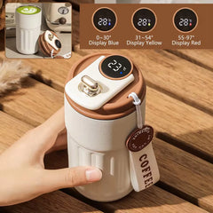 Premium Smart Thermos Bottle with LED Temperature Display - 316 Stainless Steel Portable Vacuum Tumbler Mug