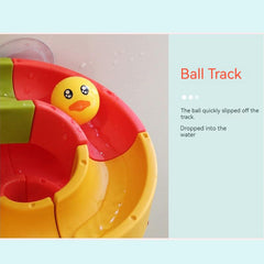 DIY Duck Slide Bath Toys , Wall Track Building Set Fun DIY Kit Birthday Gift for Family and Friends