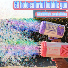 Rocket Launcher Lighted Bubble Gun