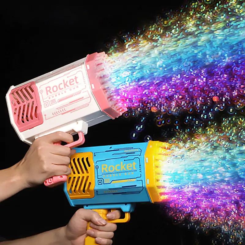 Rocket Launcher Lighted Bubble Gun