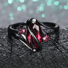 Gothic Crystal Ring