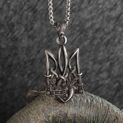 Retro Trident Necklace