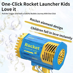 Rocket Launcher Lighted Bubble Gun