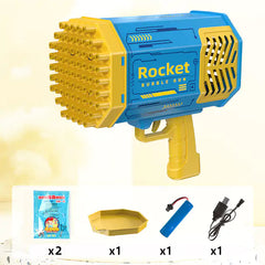 Rocket Launcher Lighted Bubble Gun