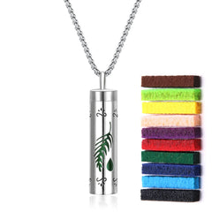 Aromatherapy Necklace Diffuser Pendant 316L Stainless Steel Locket Aroma Perfume Oils Essential Oil Diffuser Pendant Necklace