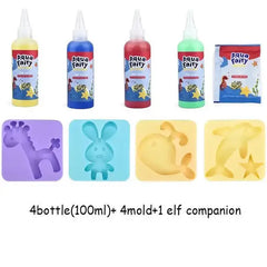 DIY Fairy Magic Water Elf Ocean Mold Companion for Kids 3D Handmade Kits Aqua Fairy Gel Toy Set Handicraft Educational Toys Gift