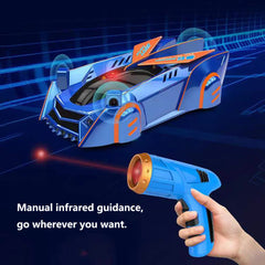 RC Car Stunt Infrared Laser Toy Wall Ceiling Climbing Follow Light Remote Control Car Electric anti Gravity Car Toys for Kids