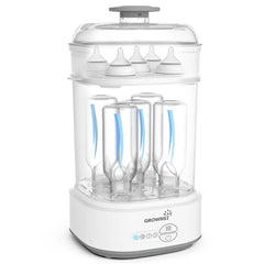 GROWNSY Compact Electric Steam Baby Bottle Sterilizer and Dryer - Professional Sanitizer for Baby Bottles, Pacifiers, and Pump Parts (2024)