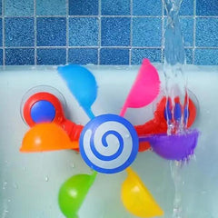 Windmill Bath Tub Toy, 1 Count Rotating Bath Toy, Waterwheel Bath Toy, Waterfall Spinning Toy, Spinning Waterfall Toy, Fun Bathing Toy