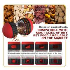 Mogorila Interactive Dog Treat Ball - Enrichment Puzzle Feeder and Food Dispensing Toy for Dogs