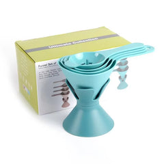 Plastic Funnel Six in One Multifunctional Set Household Kitchen Oil Leak Wine Filter Sub Assembly Tool