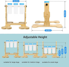 Interactive Dog Food Puzzle Toys for IQ Training and Mental Stimulation, Adjustable Height Treat Dispenser for Small, Medium, and Large Dogs