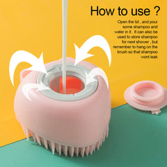 Soft Silicone Dog Washer and  Brush